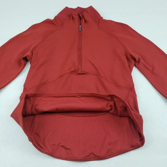 Lululemon Always Alert 1/2 Zip Jacket Womens 6 Magma Orange Red Running Athletic - Picture 8 of 16